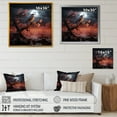 thumbnail image 4 of Designart "Layered Textures Form Mixed Media Heavens" Animals Bird Floater Framed Wall Decor, 4 of 5