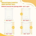 thumbnail image 4 of PawHut Dog Gate, 30"-41" Extra Wide Walk Through Pet Gate w/ Cat Door, 3-Inch & 5.5-Inch Extension Kits, Pressure Mounted, 42" High, 4 of 10