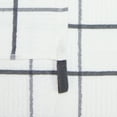 thumbnail image 2 of Sloppy Chef Bulk Case of 144 Kitchen Dishcloths (13x13), Cotton, Grey Windowpane Stripes, 2 of 5