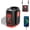 Red, variant on Portable Fan,120-Stepless Dial Waist Clip Fan Turbo Cooling,6000mAh Rechargeable Clip-On Personal Fan with Power Bank LED flashlight,for Outdoor,Travel,Camping