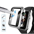 thumbnail image 4 of For Apple Watch Series 3 / 4 / 5 / 6 / SE Case, Njjex [1-Pack] Ultra Slim Thin Bumper Full Coverage Matte Hard Cover for iWatch Series SE 6 5 4 3 2 38 40 42 44mm -Sliver, 4 of 7