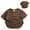 Brown, variant on Liyamei Kids' Tees Crewneck Cotton Solid T-Shirts Boys Girls Short Sleeve Soft T-Shirt Size 2-3 Years