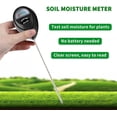 thumbnail image 3 of YSPUKY Moisture Meter for Plants, Soil Test Kit Plant Water Meter for Indoor & Outdoor, Garden, Farm, Lawn Plant Care, No Battery Needed(Black), 3 of 7