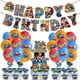 thumbnail image 1 of Hot Wheels JanHm coche tema de dibujos animados globos Banner pastel Topper decoración de fiesta de cumpleaños, 1 of 5