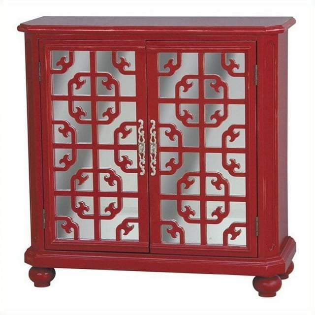 Pulaski Accents Porte Accent Poitrine en Rouge Vif