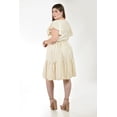 thumbnail image 2 of Vestido corto con olanes Roman Fashion /Tallas Extras, 4355 (Arena) beige 38, 2 of 5