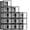 Black, variant on DQQKMM 15-Pack XL Shoe Storage Box, Clear Shoe box Plastic Stackable Shoe Organizer for Closet, Space Saving Foldable Shoe Rack Sneaker Container Bin Holder(gray)