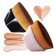 thumbnail image 1 of Brocha para base Brocha para maquillaje Brocha para base en forma de pétalo para brocha para polvos líquidos Brocha impecable Fácil operación Brocha para maquillaje sin costuras (2 piezas Fo, 1 of 5
