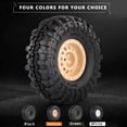 thumbnail image 4 of 4pcs AUSTAR 110mm 1.9 Inch Rim Rubber Tyre Tire Wheel for 1/10 RC Car Traxxas, 4 of 8