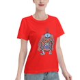 thumbnail image 2 of Women's Basic Short Sleeve T-Shirt One Piece Jinping, 2 of 6