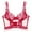 Red, variant on Women's Floral Lace Trim Underwire Bra Bralette Underwear Everyday Bra