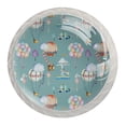 thumbnail image 1 of 4 Pcs Amusement Park Knobs for Kitchen Cabinet Cupboard Dresser Bookcase Drawer Pulls Handles Round Home Decor, 1 of 8