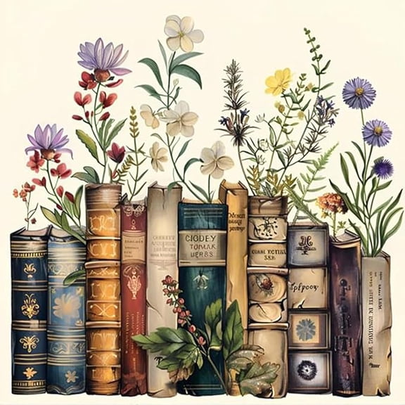 Diamond Art Kits for Adults, Book 5D Diamond Painting Kits for Beginner DIY Gem Art Full Drill Diamond Dots for Home Wall Decor Gifts 12x12inch