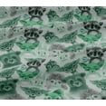 thumbnail image 4 of oneOone Cotton Jersey Mint Green Fabric Animals Watercolor Craft Projects Decor Fabric Printed By The Yard 58 Inch Wide, 4 of 4
