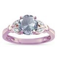 thumbnail image 3 of Star K � Round 7mm Genuine Aquamarine Marquee Design Promise Engagement Ring, 3 of 9