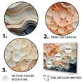 thumbnail image 3 of Designart "Collage Of Beige And Orange Custards" Abstract Floater Framed Canvas Wall Art, 3 of 5