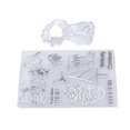 thumbnail image 2 of DIY Clear Stamps, Étapes Simples Style de Noël Réutilisable TPR Clair avec Dé de Coupe pour Lettre, 2 of 8