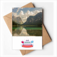 thumbnail image 1 of Lake Mountain Science Nature Scenery Happy Birthday Greeting Cards Envelopes Blank, 1 of 3