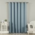 thumbnail image 1 of Quality Home Wide Basic Bronze Grommet Blackout Curtain - Ocean - 100"W X 84"L (Single Panel), 1 of 3