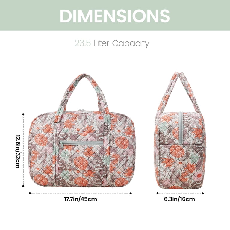 Narwey Quilted Floral Travel Duffel, Women's Carry-On photo 7