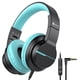 thumbnail image 1 of Auriculares para niños iClever HS19 con micrófono y limitador de volumen 85/94dB, plegables y con Shareport (negro), 1 of 3