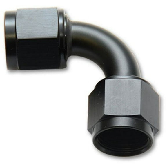Vibrant Performance 10734 VIB10734 -10AN FEMALE 90 DEGREE UNION ADAPTER (AN TO AN) - ANODIZED BLACK ONLY
