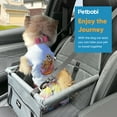 thumbnail image 4 of Petbobi Dog Car Booster Seat Portable Holiday Gift Breathable Bag with Seat Belt Dog Carrier Safety Stable for Travel with Clip on Leash and Storage Pocket, 4 of 6