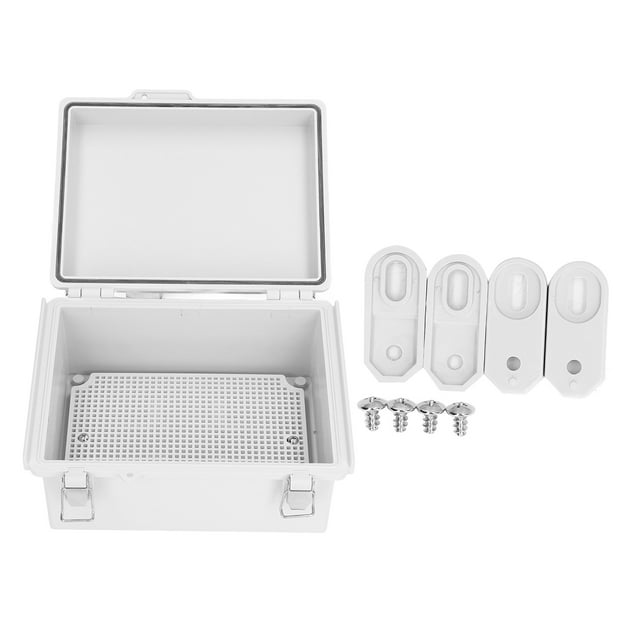 Junction Box, DIY Electrical Enclosure ABS+Stainless Steel IP67 Waterproof Weatherproof For Indoors