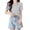 Gray, variant on PADFRYBK Summer T-Shirt For Women Casual V-Neck Pullover Short Sleeve Tops Go Anywhere Solid Color Loose Casual Tunic Blouses