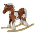 thumbnail image 4 of Kids Ride On Rocking Horse Toy Plush Wood Pony Traditional Gift w/Neigh Sound, 4 of 11