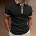 thumbnail image 2 of Cathalem Men's Golf Polo Shirts Short Sleeve Solid Performance Polo,Black M, 2 of 4