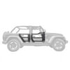 Go Rhino 572502 Rear Trailline Tube Doors, Rear pair for Jeep Wrangler JK/JKU Compatible with Jeep 18 Wrangler JK, Jeep 07-17 Wrangler Fits select: 2008,2015-2018 JEEP WRANGLER UNLIMITED