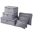 thumbnail image 2 of EIMELI 6 Set Packing Cubes With Shoe Bag - Carry On Luggage Travel Packing Organizers Housekepping Storage Bags, 2 of 3
