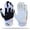 White - Black, variant on Stealth Football Lineman Gloves White, Battle College Lineman, Be a Villain Not a Joker with Padded Protection, Youth, Kids, Men, Boys, Small to XXL Sizes