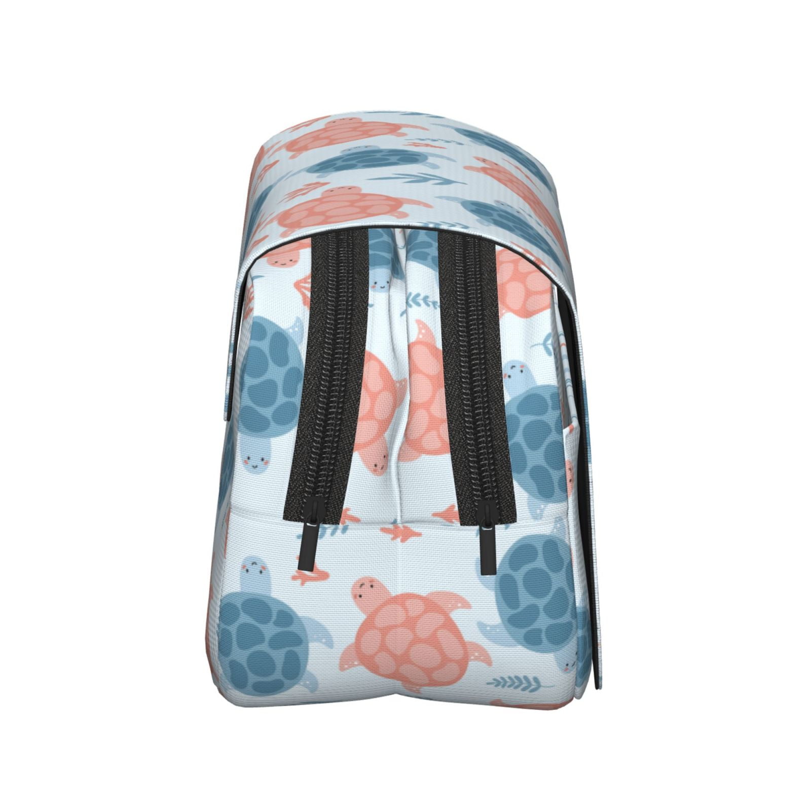 Rateoe Sea Turtle Pattern Double Clamshell Pen Case, Storage Organizer with Two Zipper Compartments– Holds Up to 50 Pencils & Pens