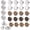 24 Multicolor, variant on 24 PCS Button Pins for Jeans, No Sew and No Tools Instant Replacement Snap Tack Pant Button, Reusable and Adjustable Metal Pants Tightener