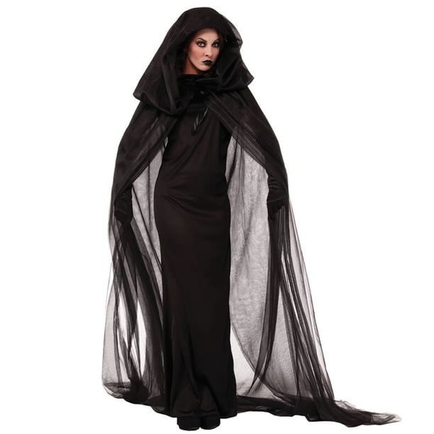 Womens Halloween Costumes 2024 Cosplay Gothic Dresses Halloween Costume Witch Witch Death Dress Amusement Carnival Party Costume
