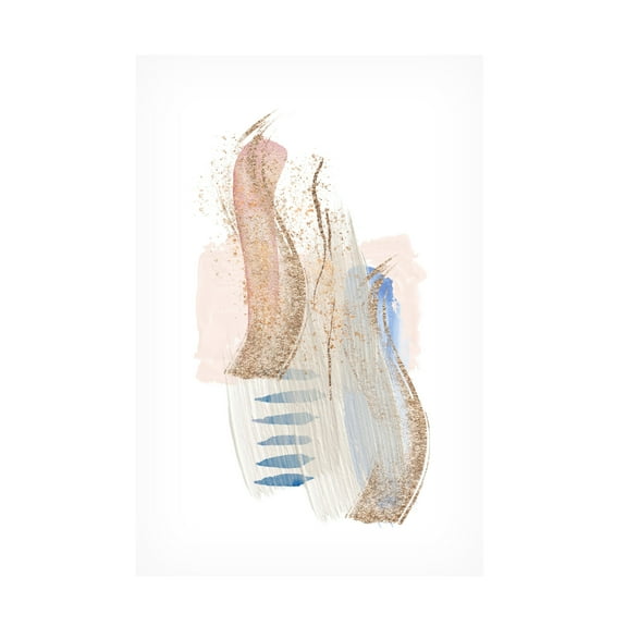 Trademark Fine Art Sally Ann Moss Soft Pink Blue 2 Canvas Wall Art