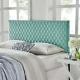 thumbnail image 6 of Headboard, King Size, Velvet, Blue, Modern Contemporary Urban Design, Bedroom Master Guest Suite, 6 of 9