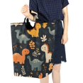 thumbnail image 4 of Yayeee Freestanding Laundry Hamper with Handle Collapsible Large Storage Basket for Clothes, Cartoon Dinosaur, 4 of 7