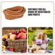 thumbnail image 4 of BRIGHTFUFU Cesta de almacenamiento tejida a mano, contenedor de plástico para exhibición de supermercado, cesta tejida para fruta, aperitivos y pan, 3 uds., 4 of 7