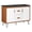 Cherry White Black, variant on Modway Energize 48" Wood Double Sink Bathroom Vanity in Cherry/White/Black