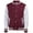 Jet Black/ Fire Red, variant on Awdis Kids Varsity College Jacket