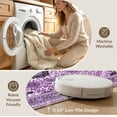 thumbnail image 5 of ODIKA 5'x7' Washable Area Rug Gothic Tie Dye Symmetrical Mystic Purple Swirl Ombre for Dining Room, Under Table, Home Office, Non-Slip Chair-Friendly, 5 of 7