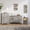 with 1pc nightstand(2 drawers & LED), variant on Holliwill Farmhouse 3 Pieces Bedroom Furniture Set, Wide 9 Drawer Dresser, Tall 6 Drawer Dresser and 3 Drawer Nightstand with Charging Station, Grey