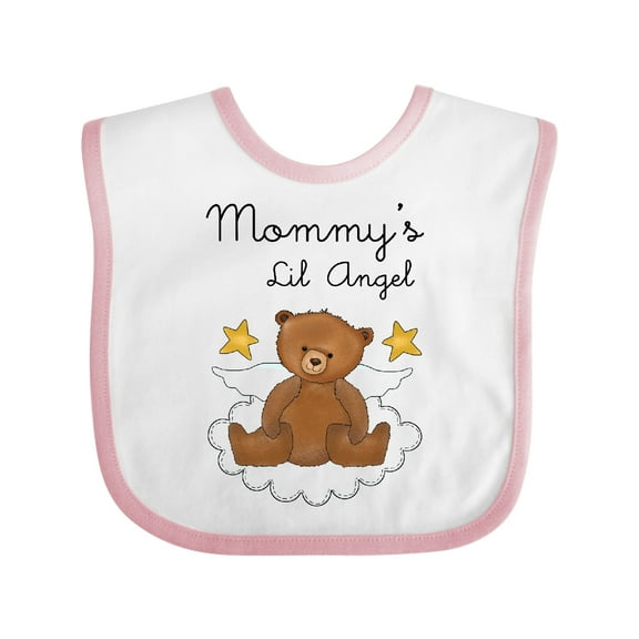 Inktastic Mommy's Lil Angel Boys or Girls Baby Bib