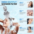 thumbnail image 3 of Aqua Earth Filtered Shower Head 20 stages High-Pressure Water Filtration Chlorine Shower Filter Hard Water ABS, 3 of 7