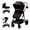 black, variant on 2-in-1 Bassinet Stroller, Lightweight Foldable Baby Stroller with Reversible Seat, Adjustable Canopy & All-Terrain Wheels for Newborns 0-3 Years
