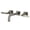 Brushed Nickel, variant on Kingston Brass KS6120KL Whitaker Double-Handle Wall Mount Bathroom Faucet, Matte Black