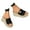 Black, variant on Slippers for Women Platform Sandals Espadrilles Dressy Peep Toe Wedges Heels